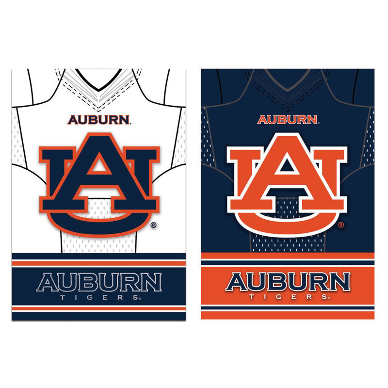 Ncaa 2 côtés, 18 x 13 po drapeau de jardin, Université Auburn