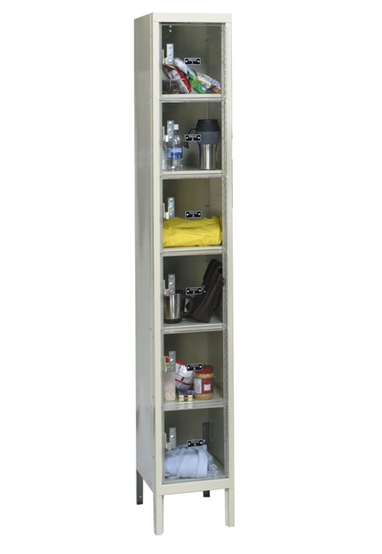 Casier large à 6 niveaux 1 Safety-View, H 78 po x l 12 po x P 18 po
