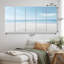 Minimalisme Beachside Serenity - Ensemble de décoration murale nautique et plage en métal