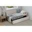 Modern Style Twin Size L Shape Corner Bed, Linen Upholstered  Daybed  With Two Storage Drawers,Beige-84996550