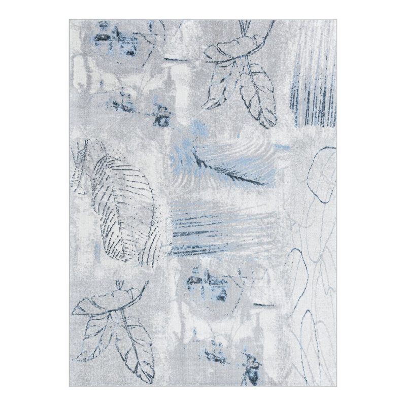 Lamm Floral Indoor Rug, Rectangle 7'10" x 10'