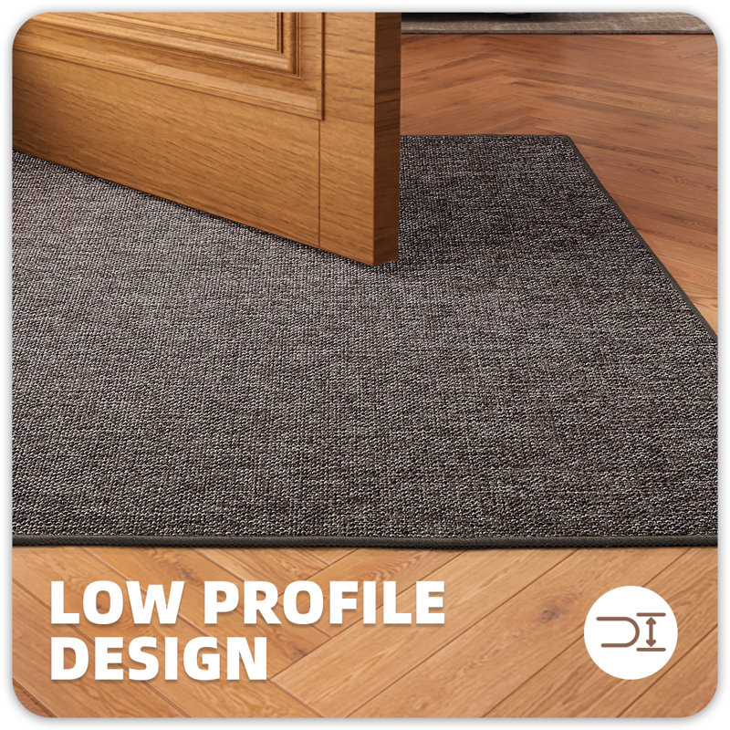 Anvika Non-Slip Indoor Doormat, Brown, 36" W x 56" L