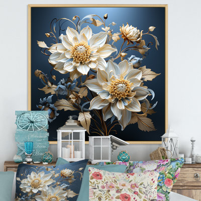 «Blue Cornflowers Tranquility» sur impression sur toile