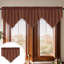 Kbndieu Curtains Short Curtains Solid Color Curtains Triangular Curtains Household Curtains Small Curtains Through Rod Curtains-667368905