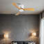 Ventilateur de plafond de 42 pouces sans lumière avec télécommande, ventilateur de plafond encastré à profil bas sans lumière, moteur CC réversible silencieux avec minuterie-117542386-117542387-117542391