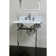 Templeton 33" Tall Oval Console Bathroom Sink with Overflow