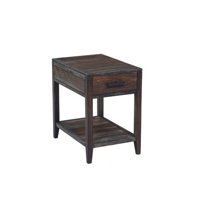 Gaugain Solid Wood End Table with Storage