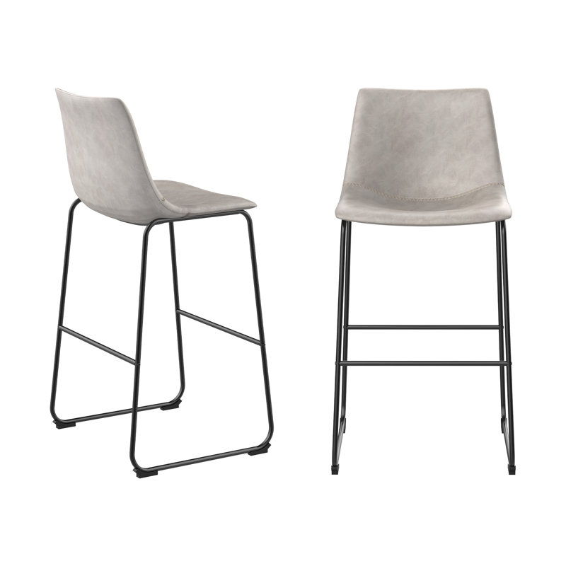 Daves 27.55" Bar & Counter Stool, Gray