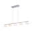 5-Light Bell Iridescent Glass LED Chandelier
