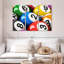 «Colorful Billiard», 3 pièces sur toile-98562690