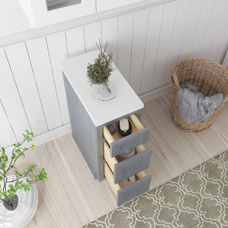 Base de meuble-lavabo 12 po seulement, Argent