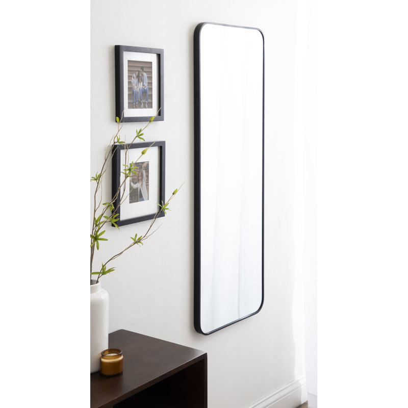 Miroir mural Anacleta, Noir, 30 po x 20 po