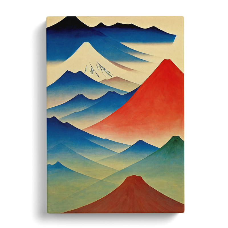 Krugerville Japanese Mountain Vol.1 - Wrapped Canvas, 50cm H x 35cm W x 3cm D