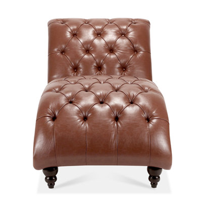 Jesualdo Faux Leather Chaise Lounge