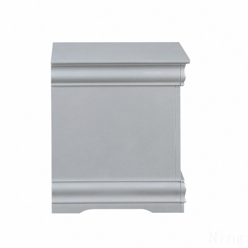 Platinum Finish Nightstand