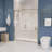 60 in. W x 70 in. H Double Added Framed Shower Door with Clear Glass-83388773