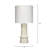 Crest Ceramic Standard Table Lamp