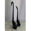 Chattam Birds Aluminum Pair of Black Swans, Graceful Decor Accent 7" x 7" x 23"H