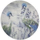 Crested Crane Pebble 16" Vinyl Placemat