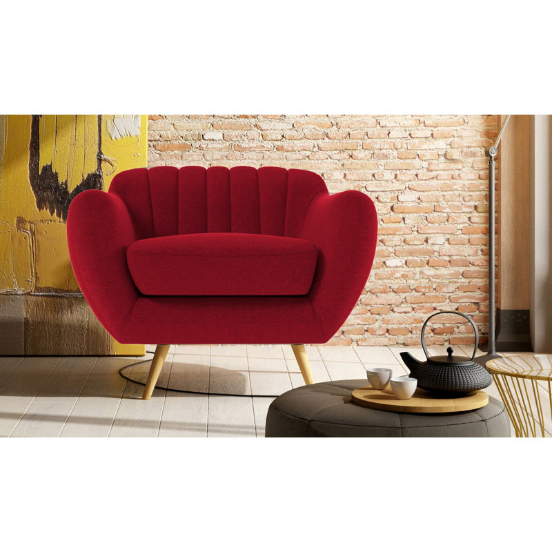 Katharine Upholstered Armchair, Ibiza Dark Red