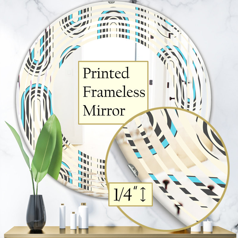 Miroir mural géométrique, 23,6 po x 23,6 po