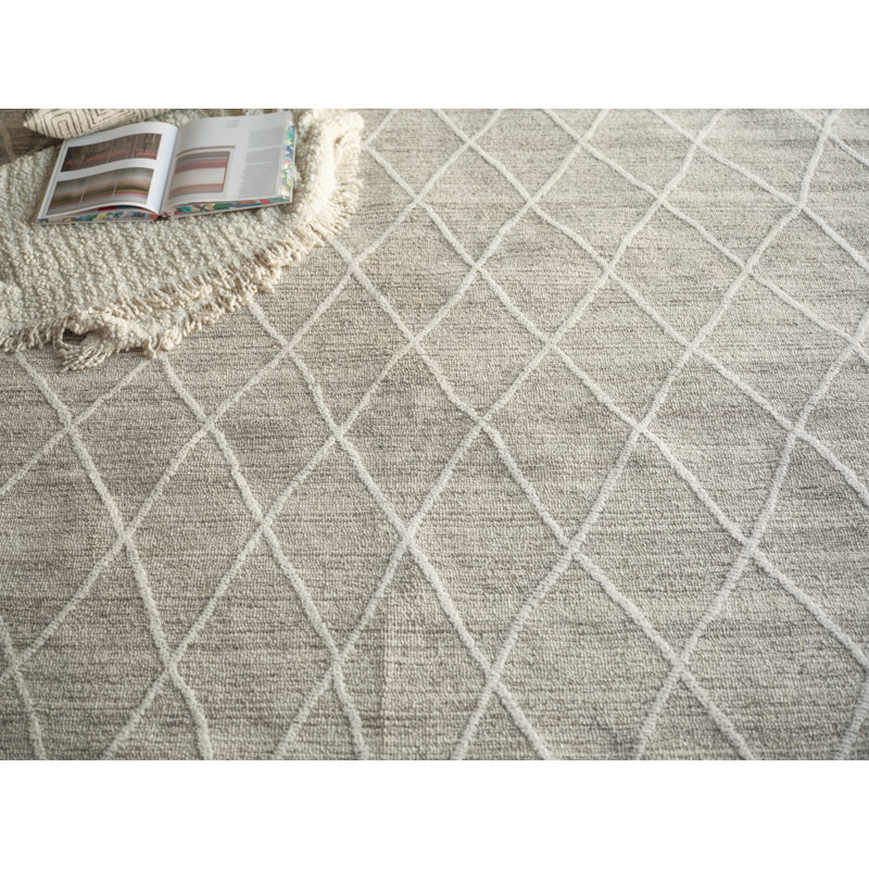Kodiak hand-tufted New Zealand Wool Beige/Ivory Area Rug