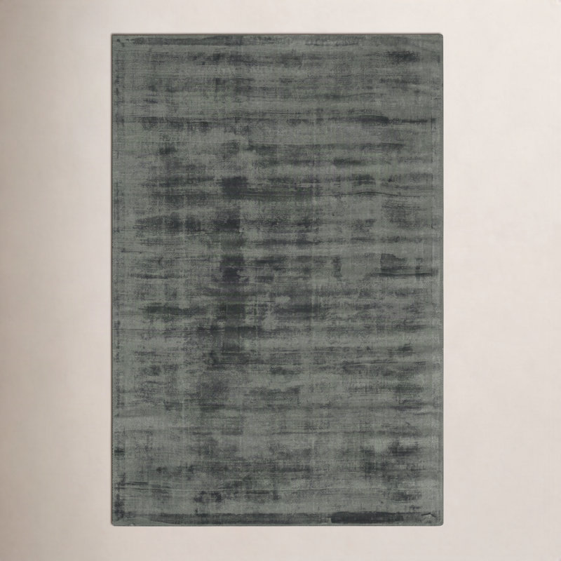 Fennel Hand-Loomed Viscose Area Rug, Rectangle 8' x 10'