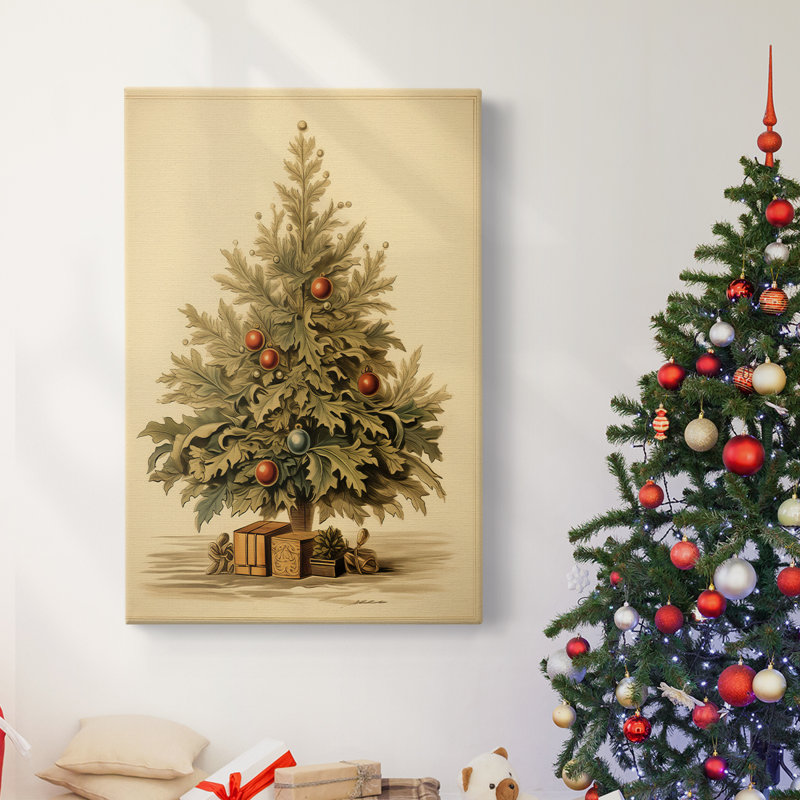 Art des Fêtes de Noël - Toile tendue avec châssis CDLxxxl, H 18 po x l 12 po
