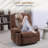 With Power Lift Function With Recliner Function Chair Sofa With Vibration With Massage Function And Heat, Fabric Upholstered Lift Chair For Elderly, With Massage Function With Recliner Function Chair With Remote Control, Side Pockets-1087289434