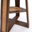 Table de salle à manger extensible avec piètement en croix et tablette de rangement-1690554387