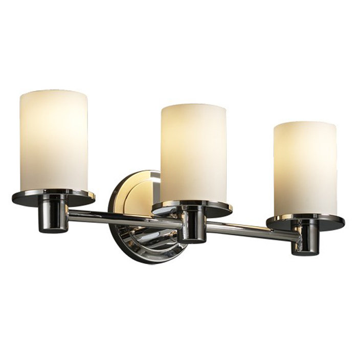 Éclairage pour meuble-lavabo 3 lumières Casson, Chrome poli, Tissage
