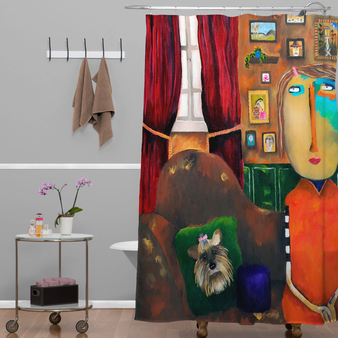 Modern Shower Curtain East Urban Home