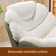 Chaise berçante en chenille avec structure en métal-107580291