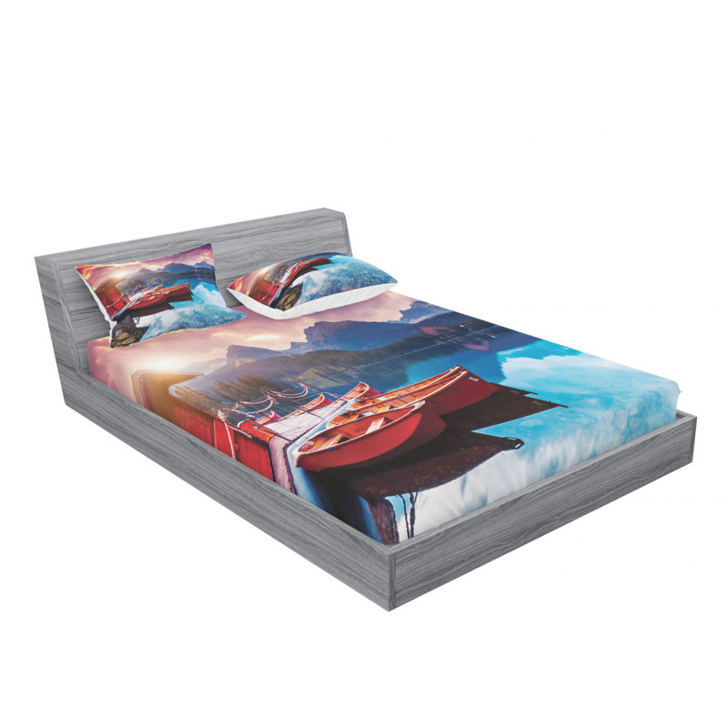 Microfiber Sheet Set, Queen Sheet Set with Fitted Sheet
