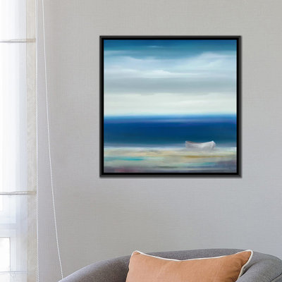 « bateau on shore », reproduction d’impression sur toile