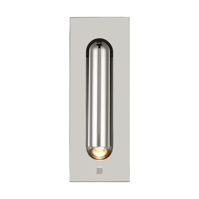 Ponte LED Flush Mounted Sconce, Polished Nickel