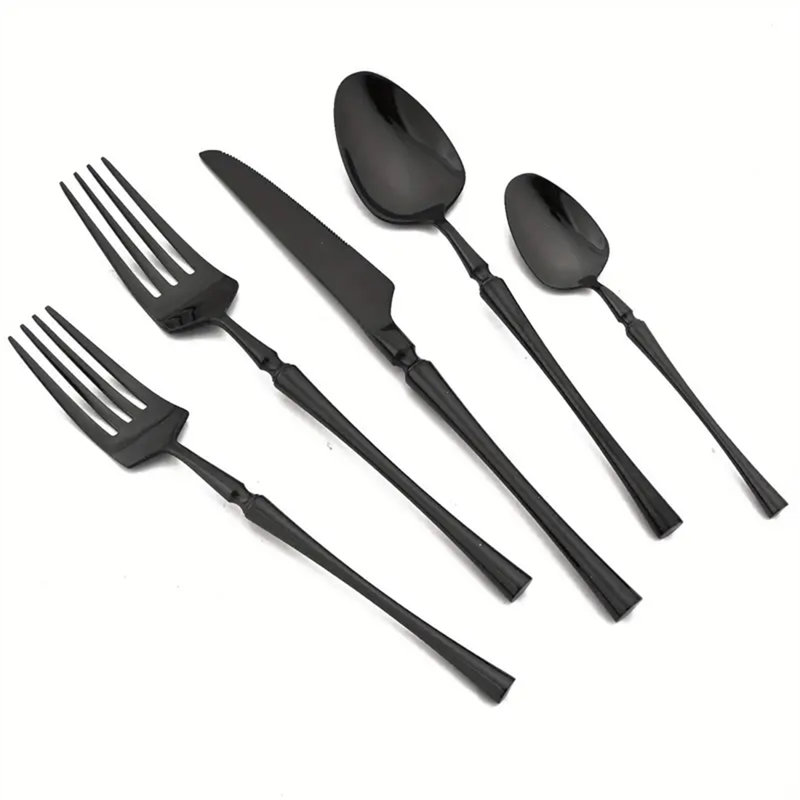Mercer41 20pcs Stainless Steel Cutlery Set - Mirror Finish, Dishwasher Safe, Includes Knife, Fork, Spoon & More For 4 - Perfect For Home, Restaurant, Parties