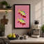 Twin Fish In Motion Modern - Print-136806212-136806211
