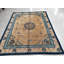 Antique Peking Chinese Medallion Yellow 1930s Rug