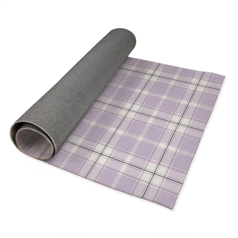 Billy Tartan Kids Play Mat, Rectangle 60" x 84", Purple