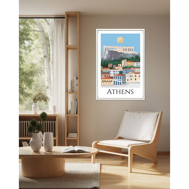 Athens Travel Poster - Framed, Small
