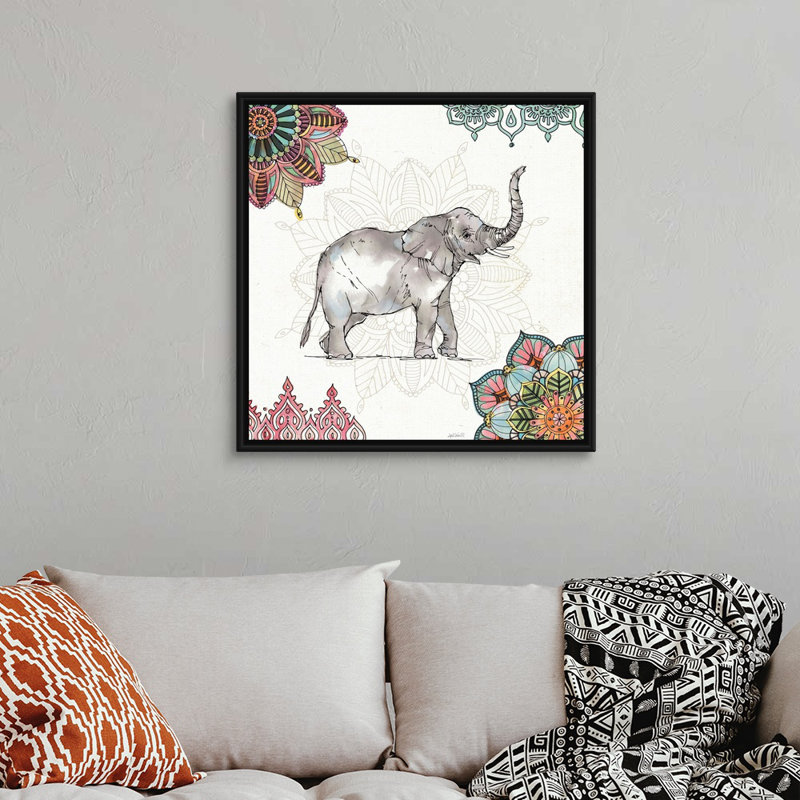 Reproduction d'art sur toile, H 32 po x l 32 po x P 2 po, Toile avec cadre noir
