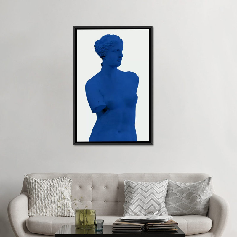 Albree Modern Venus de Milo, reproduction de photo sur toile, H 48 po x l 32 po x P 1,5 po, Toile avec cadre flottant noir