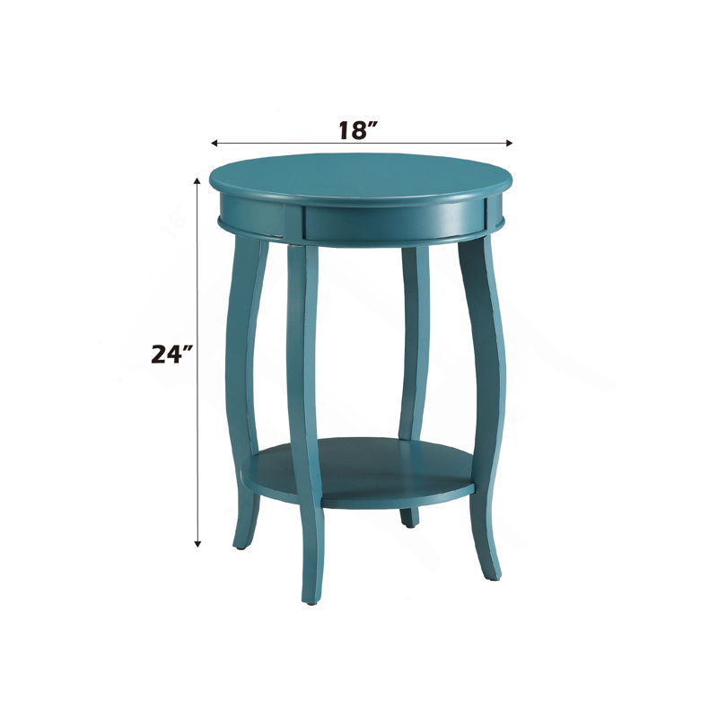 Table d'appoint Aberta Finish, Sarcelle