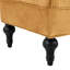 Repose-pieds jaune moderne, banc rembourré en velours avec 2 coussins amovibles, bout de lit, style élégant, design de construction,