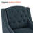 Leomar Modern Accent Armchair, Upholstered Nailhead Trim-653899623