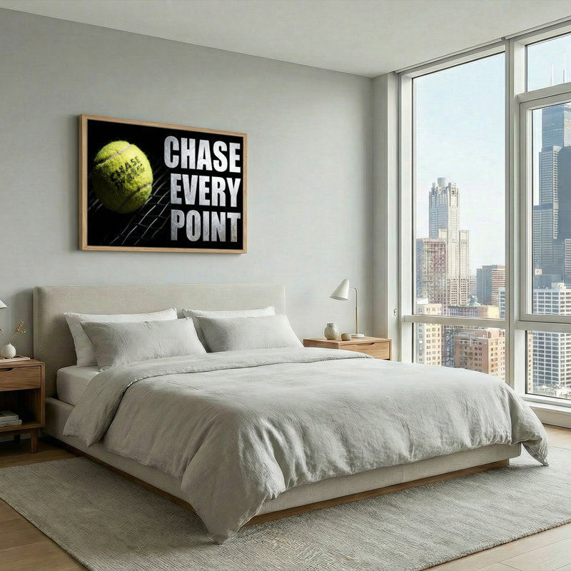Ensemble de 1 toile murale « Chase Every Point », H 36 po x l 48 po, Natural