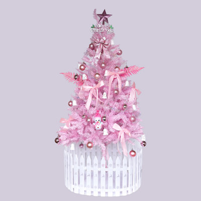 Décoration de Noël arbre de Noël rose