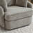 Upholstered Swivel Chair With Storage Ottoman-102361025
