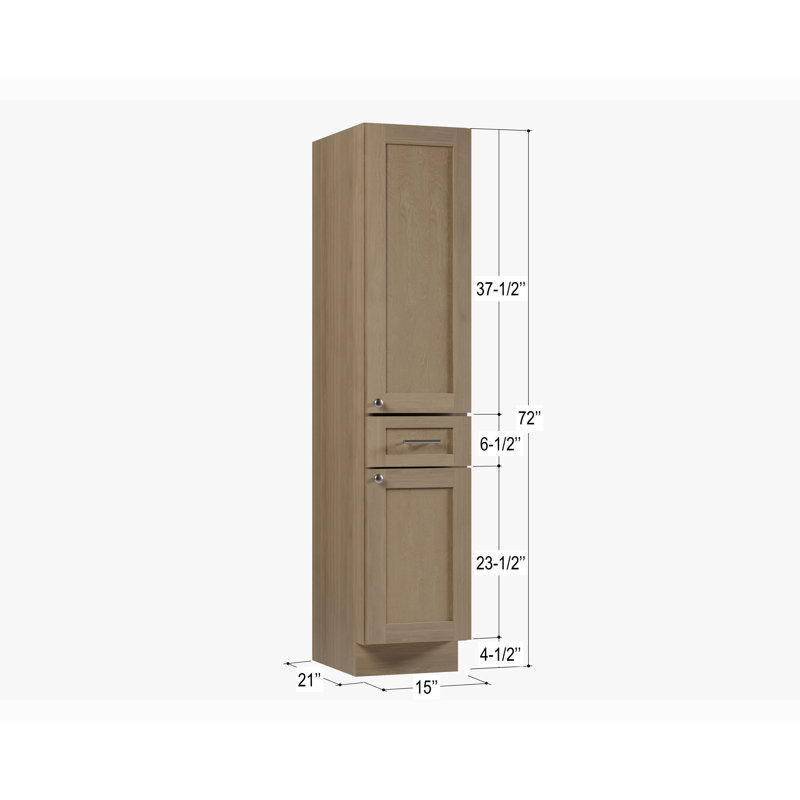 Armoire de salle de bain Disar, Satin